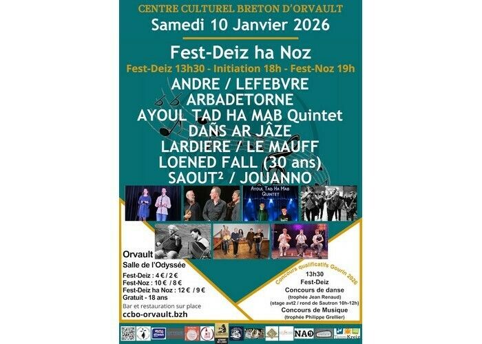 Fest-deiz ha Noz annuel du Centre Culturel Breton d'Orvault