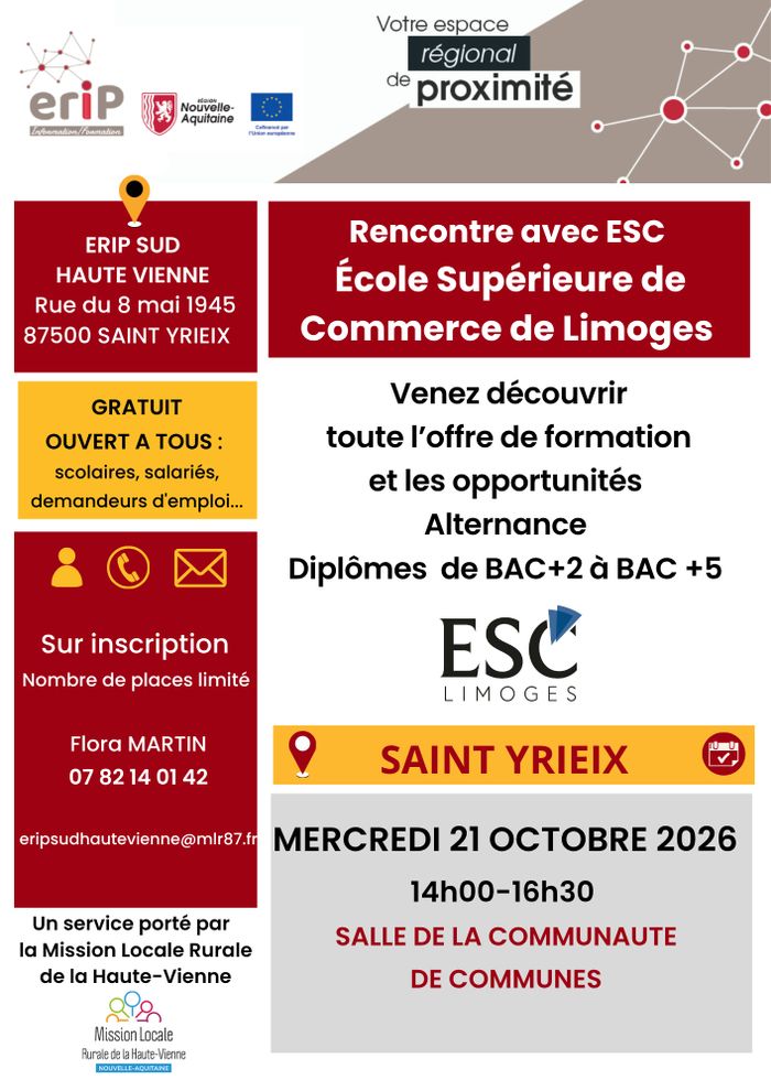 Venez rencontrer l'école supérieure de commerce de Limoges