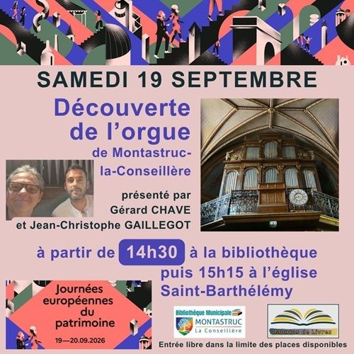 Affiche, Découverte de l'orgue de l'église Saint-Barthélémy