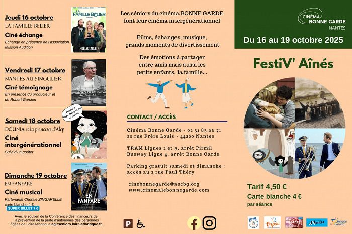 Festiv'aînés au cinéma Bonne Garde