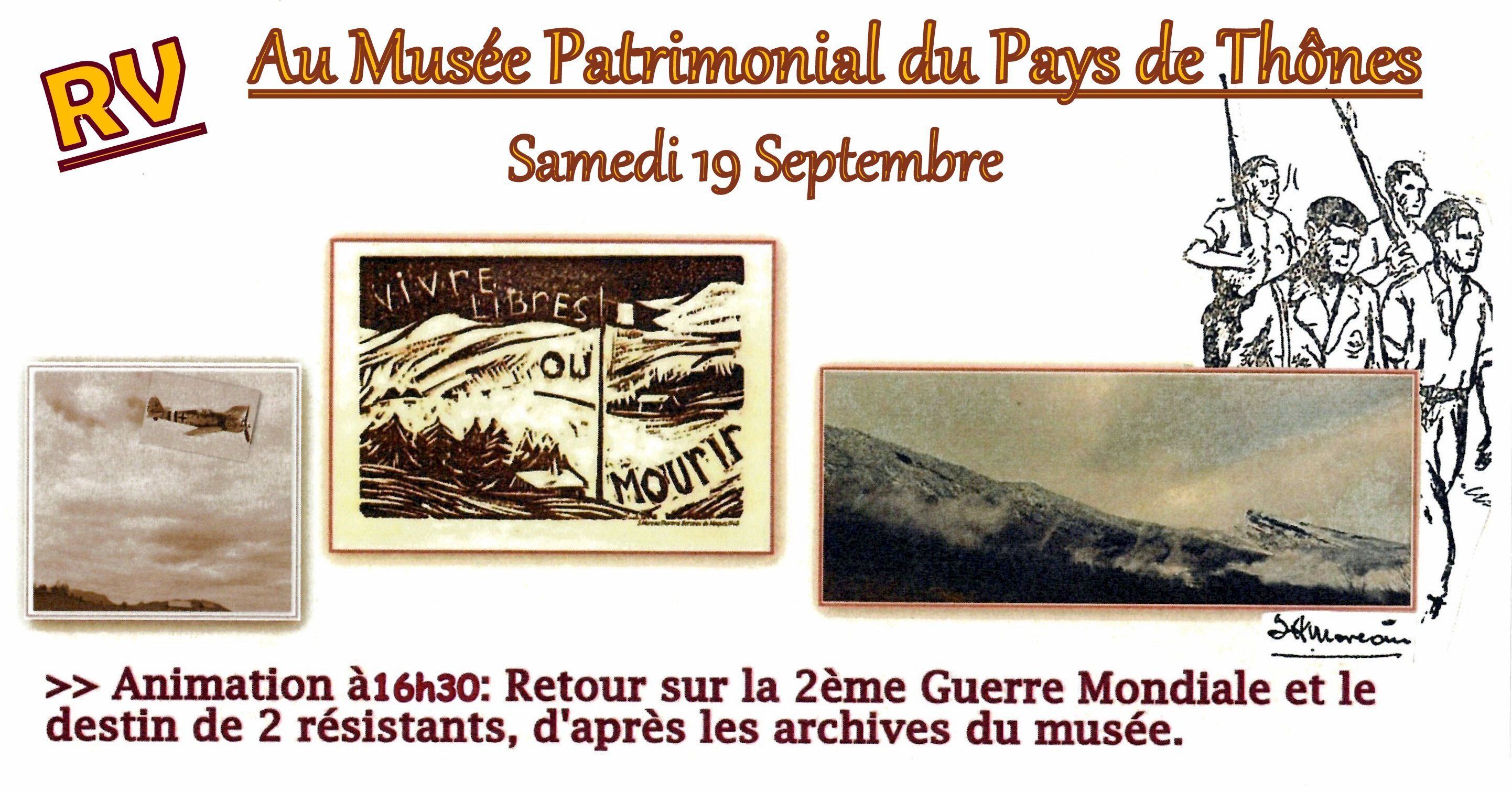 Animation et lectures, retour sur la 2ème Guerre Mondiale dans les Vallées de Thônes