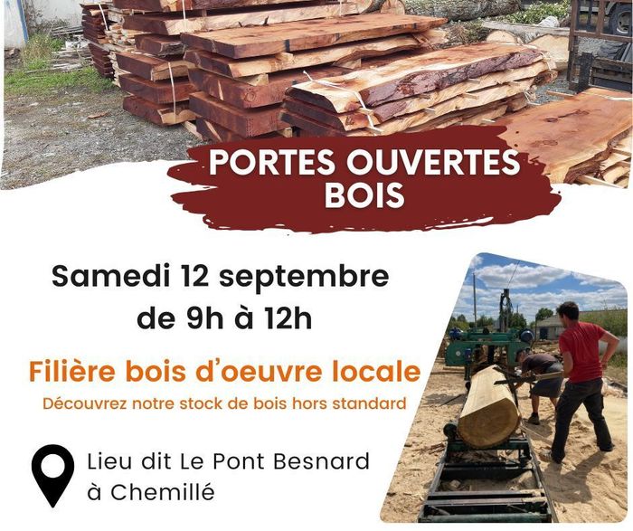 Porte ouverte filière bois