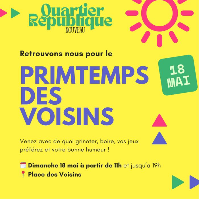 Printemps des Voisins - 1ère édition 🎉
