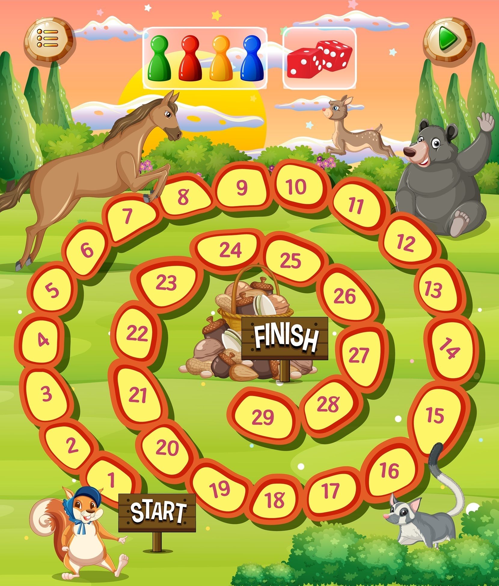 Jeu de l'oie de votre été