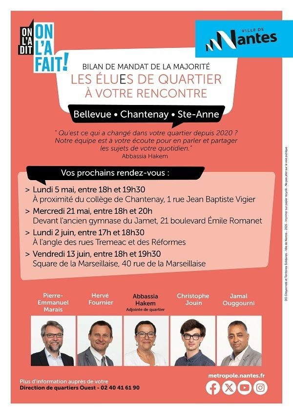 Les élues et élus de quartier à votre rencontre