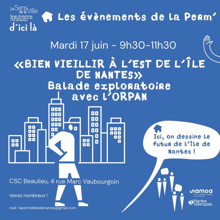 Petit dej’ et marche exploratoire : “Bien vieillir à l’est de l’Île de Nantes”