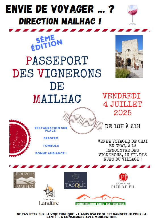 Passeport des vignerons de Mailhac
