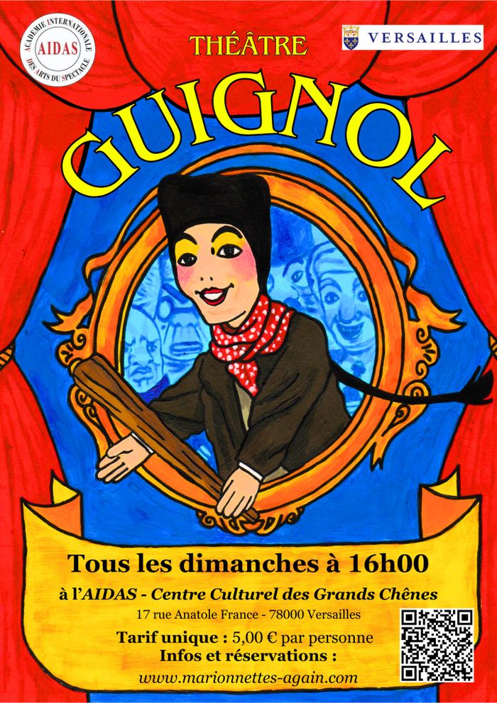 Retrouvez les aventures de Guignol. Dès 3 ans.