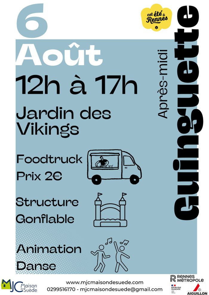 ? 6 août – Guinguette MJC Maison de Suède à Copenhague !