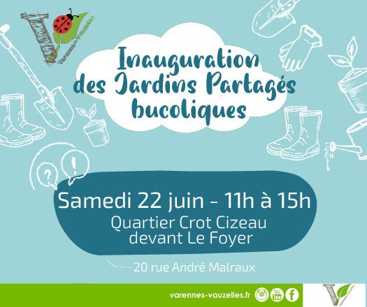 Inauguration des jardins partagés bucoliques
