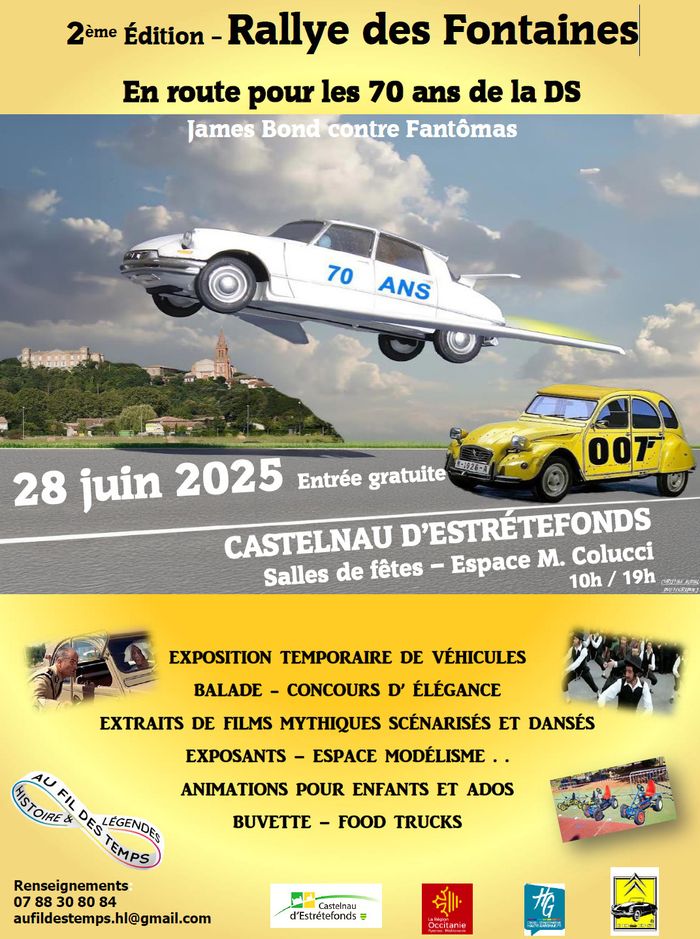 Rallye des Fontaines, de la deux chevaux à la DS, deuxième édition