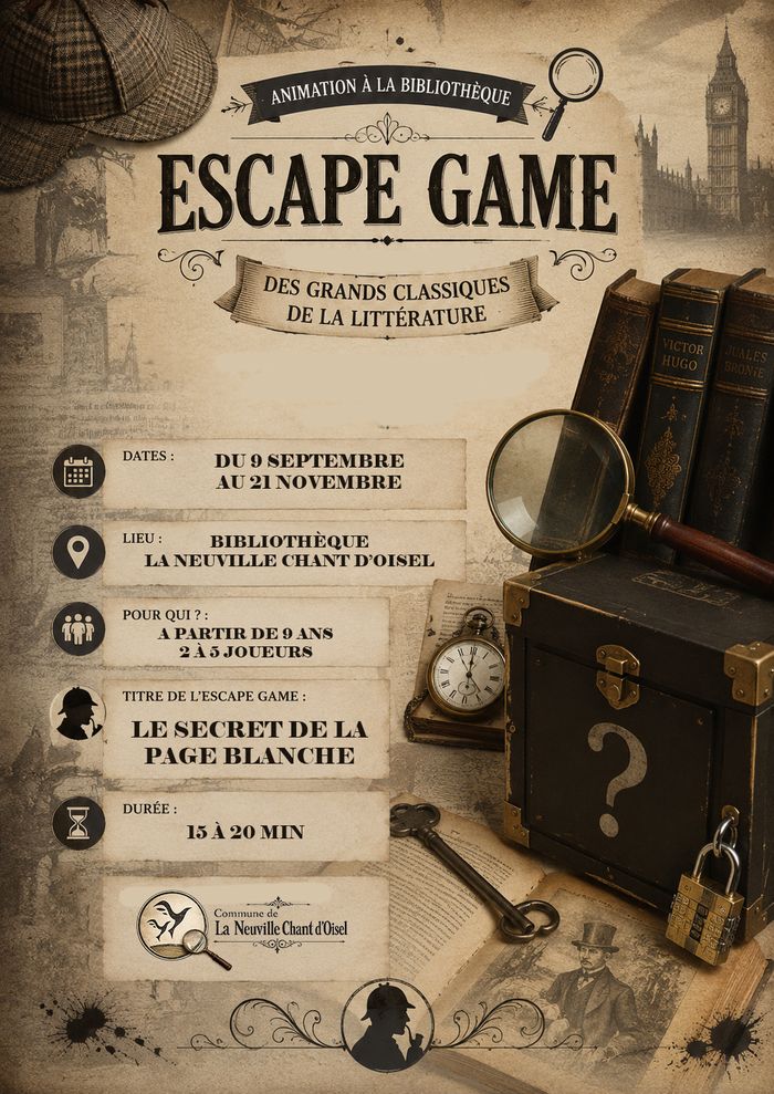 Escape Game "Le secret de la page blanche"