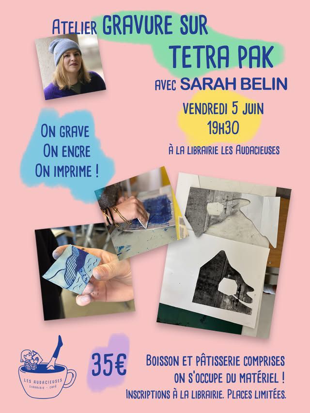 Atelier de gravure sur Tetra Pak