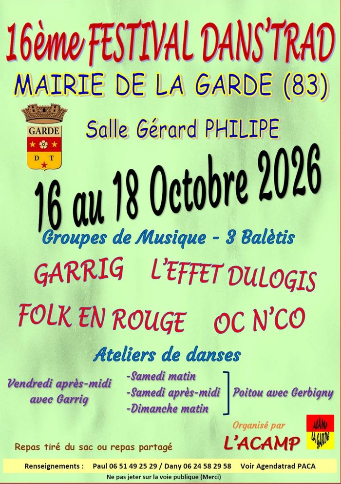 Affiche — 16ème Dans'Trad de La Garde