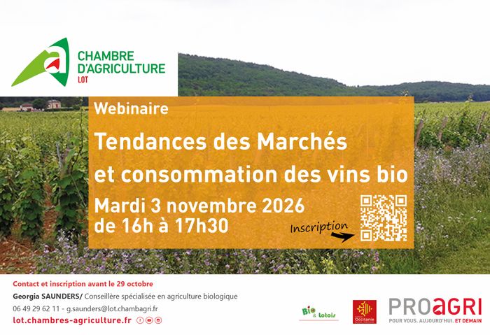 Webinaire : Tendances des Marchés et consommation des vins bio