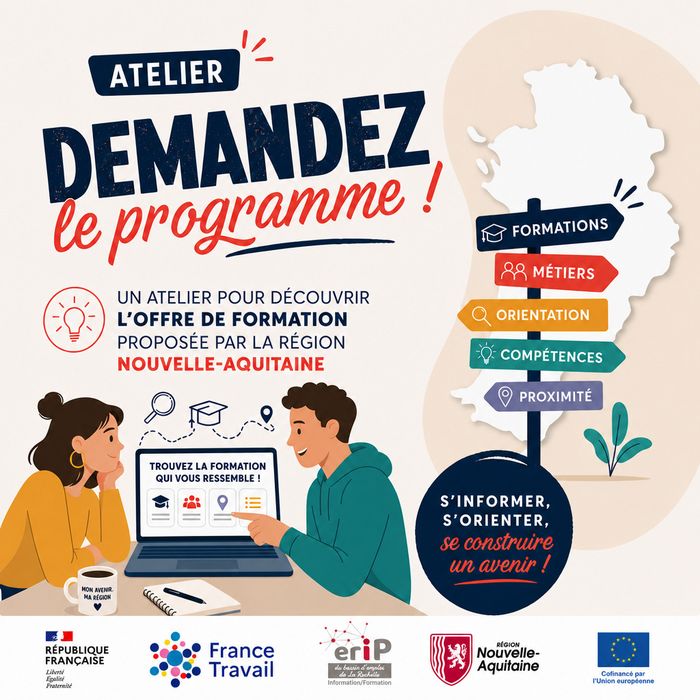 Venez assister à la présentation des formations financées par la Région Nouvelle-Aquitaine.