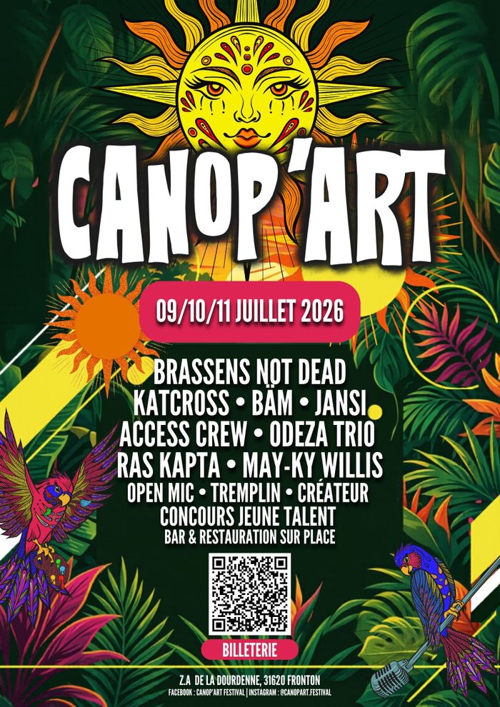L'EVENEMENT MULTI-ARTS A LA CANOPEE  les jeudi 9, vendredi 10 et samedi 11 juillet