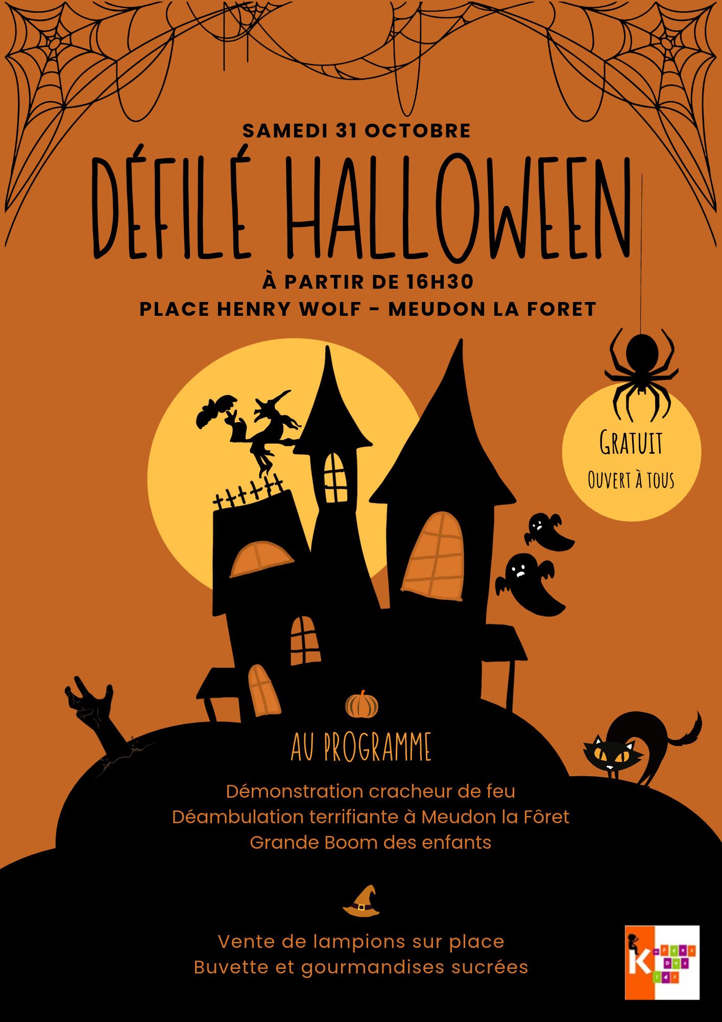 Halloween à Meudon-la-Forêt : un défilé costumé organisé par Le K-Fées des Kids