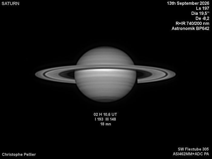Ciels de Nantes : Saturne, les anneaux s'ouvrent