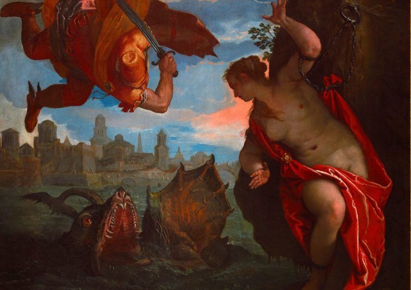 Paul Véronèse, Persée délivrant Andromède (zoom), vers 1575-1580, huile sur toile, Musée des beaux-arts de Rennes © Jean- Manuel Salingue