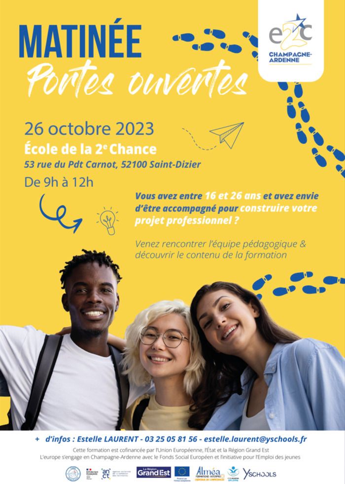 L'E2C organise sa matinée portes ouvertes le 26 octobre afin de proposer aux jeunes entre 16 et 26 ans un accompagnement dans leur projet professionnel.