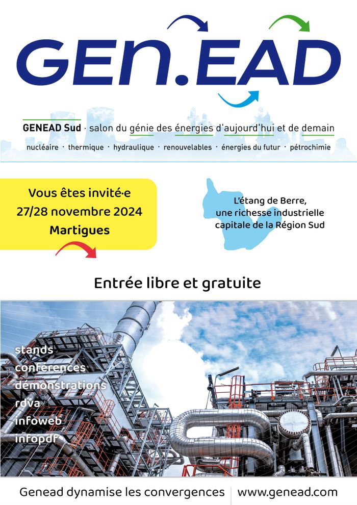 GENEAD Sud, salon du génie des énergies d’aujourd’hui et de demain, un rendez-vous dédié au monde des énergies.