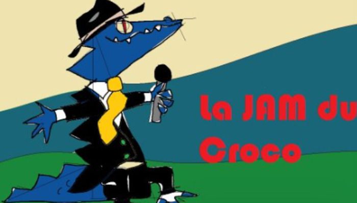 C'est la JAM du Croco. Et la dernière de 2024 alors on y va et on joue ! Sur place il y a un piano, une batterie, une contrebasse, une guitare, une basse, des micros chant et instruments, des amplis