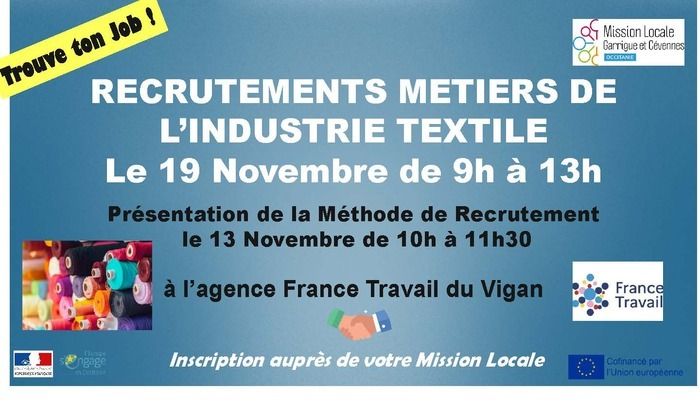 Recrutement par la méthode MRS pour les métiers de l'industrie textile