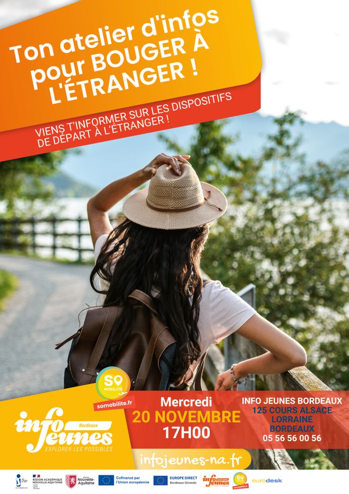 Volontariat, stage, job, études, vacances, wwoofing, échange de jeunes...il existe forcément un dispositif qui te fera partir ! 🌍