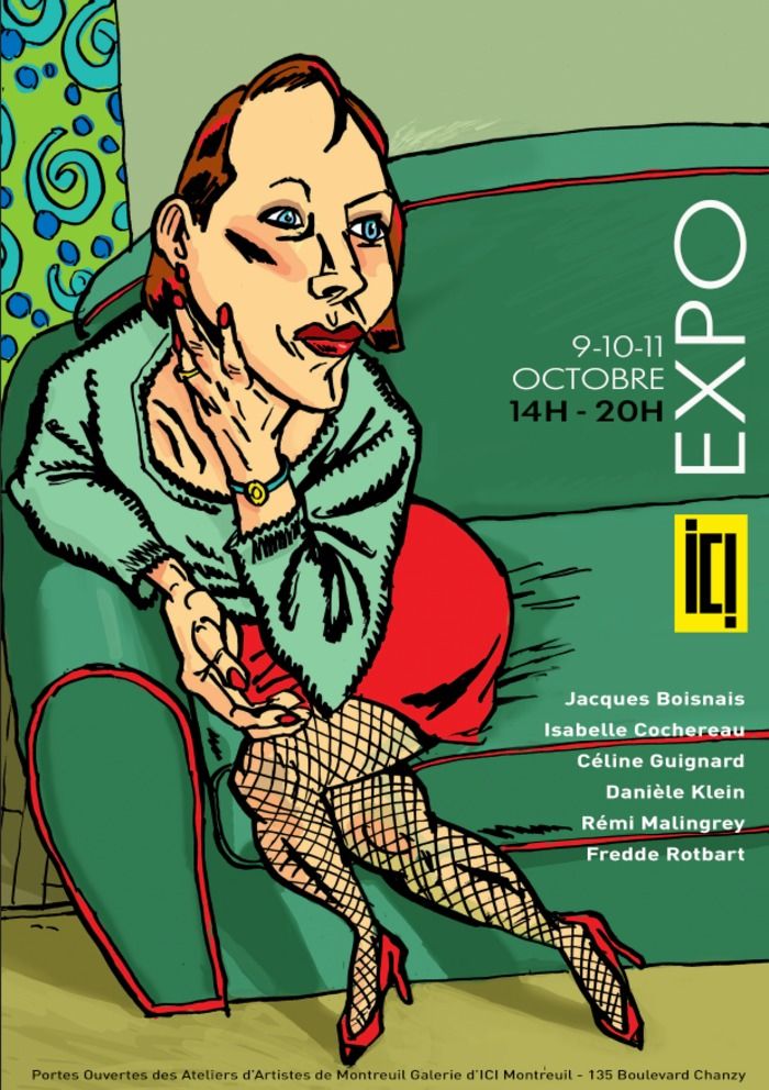 Les 9, 10 et 11 octobre prochains, à l'occasion des Portes Ouvertes des ateliers d'artistes de Montreuil, la Galerie d'ICI Montreuil accueillera les œuvres de six talentueux artistes montreuillois.