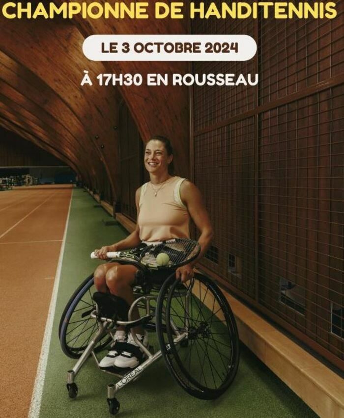 Emmanuelle MÖRCH, diplômée de l’école et championne tennis fauteuil vienra sur la campus de Gif-sur-Yvette jeudi 3 octobe.