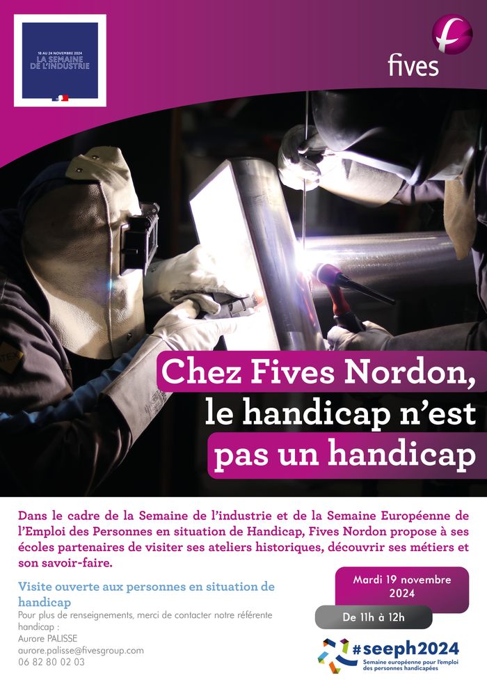 Dans le cadre de la Semaine de l'industrie et de la SEEPH 2024, Fives Nordon propose à ses écoles partenaires de visiter ses ateliers historiques, découvrir ses métiers et son savoir-faire.