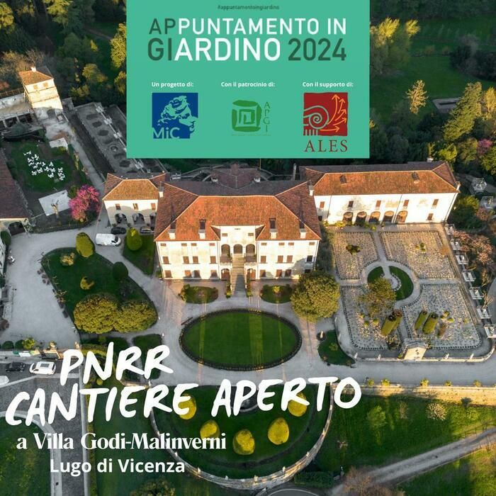 The event "Cantiere aperto" will accompany the public through the Palladian gardens and the historic park of Villa Godi Malinverni, exploring the restoration work currently underway. Some members of t