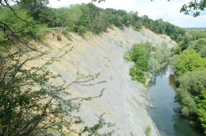 Découverte des falaises hautes qui surplombent la Marne.