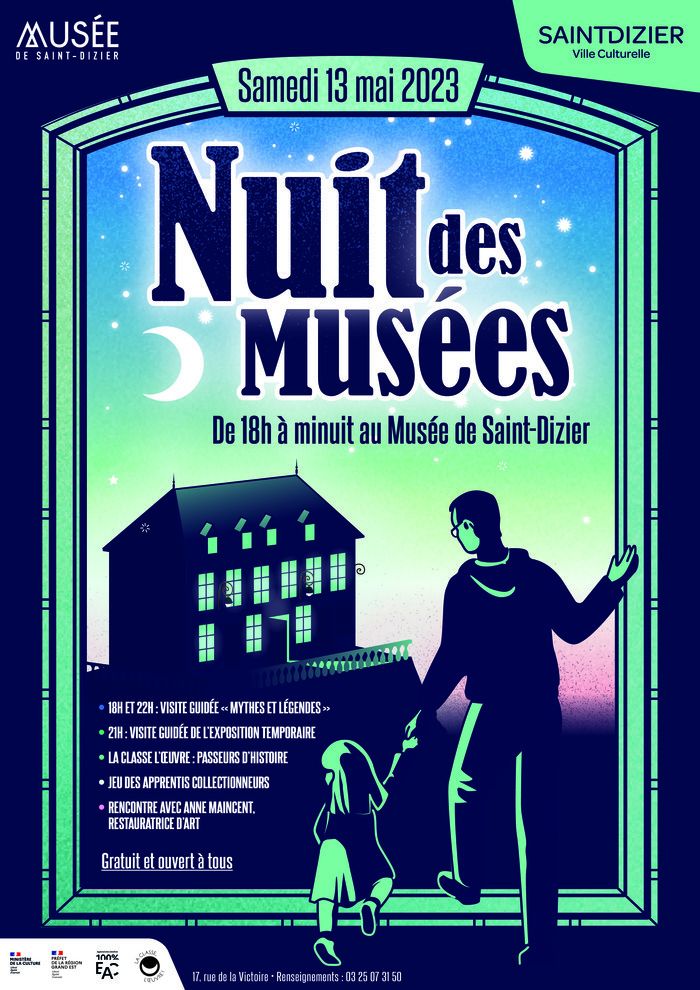 Redécouvrez les collections du Musée sous l'angle des mythes et des légendes et percer les mystères des oeuvres avec 2 visites guidées, à 18h et 22h.