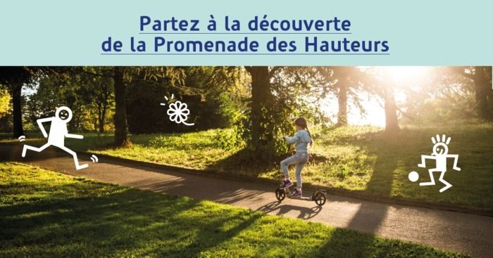 A vos vélos le long de la Promenade des Hauteurs