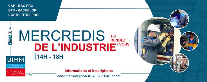 Le Pôle formation UIMM Grand Ouest Normandie vous ouvre ses portes lors des « Mercredis de l’Industrie » !