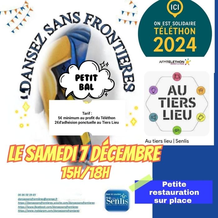 Après midi dansant en partenariat avec Le Tiers Lieu de Senlis le samedi 07 décembre 2024