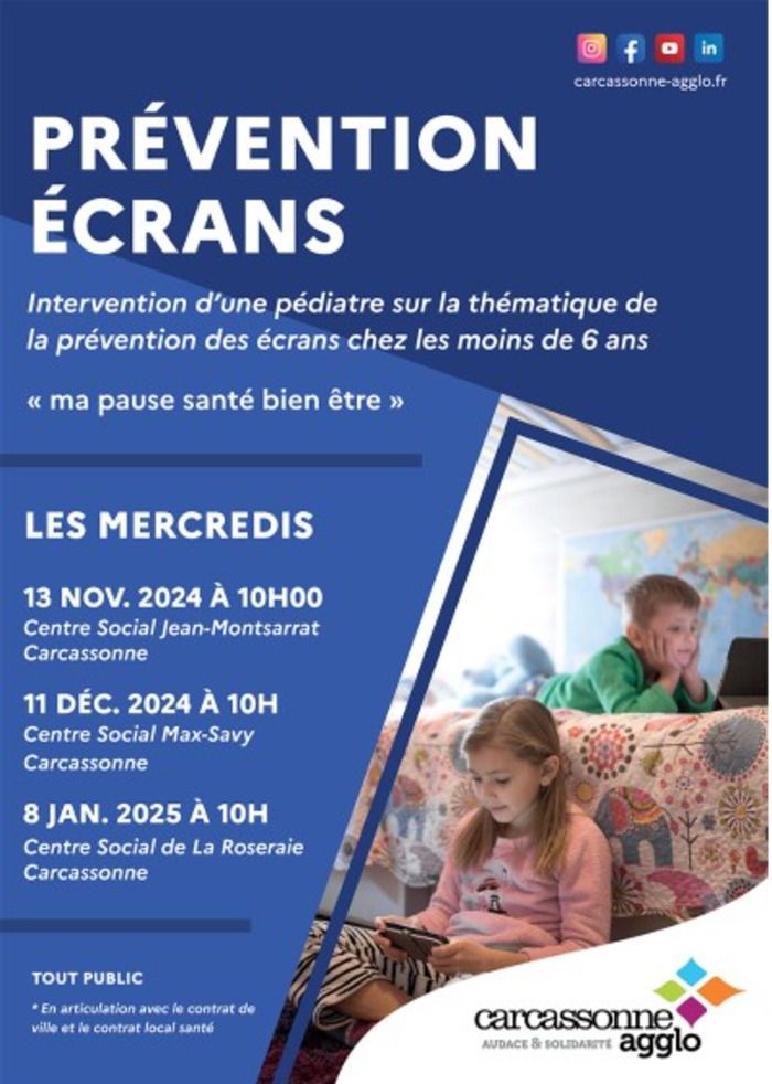 Intervention d’une pédiatre sur la thématique de la prévention des écrans chez les moins de 6 ans.