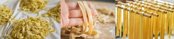 Tagliatelle, linguine, gnocchi ou ravioli …mettez les mains à la pâte pour réaliser différents types de pâtes fraîches.