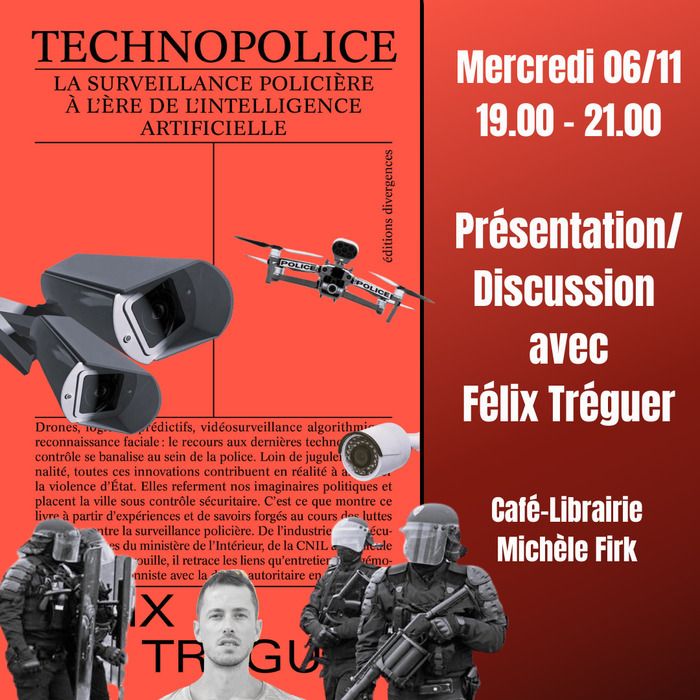 Rencontre autour du livre de Félix Tréguer "Technopolice" (Divergences)