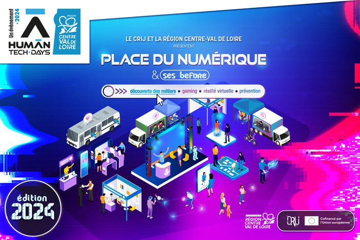 Le CRIJ Centre-Val de Loire, les Bureaux et Points Information Jeunesse et la Région Centre-Val de Loire, organisent la deuxième édition de la tournée régionale Human Tech Days « Place du numérique ».