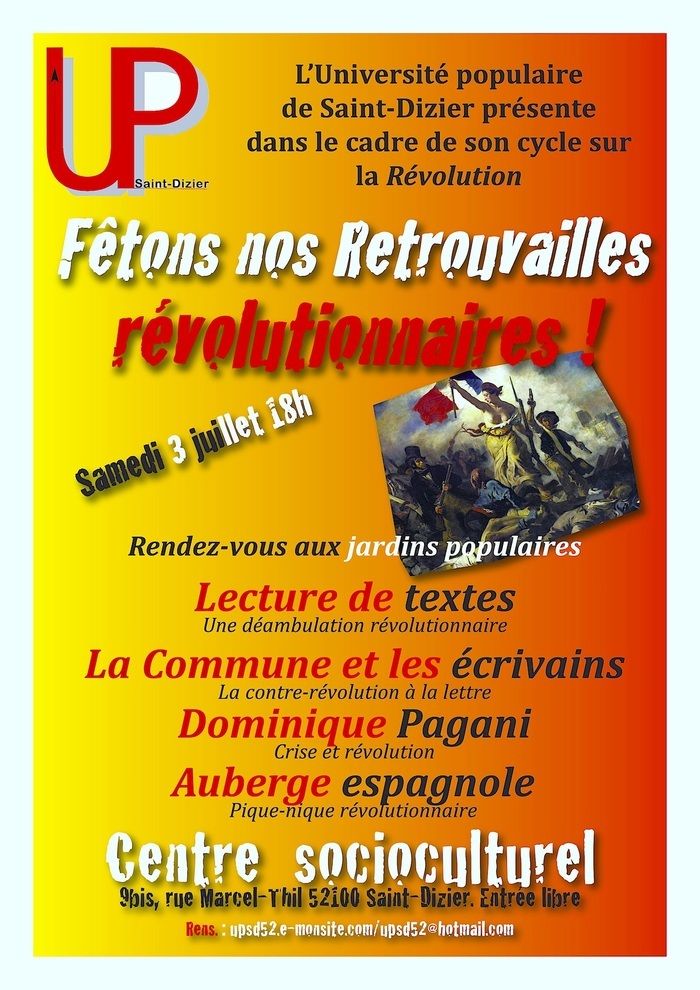 Cycle "Révolution" avec l'Université populaire de Saint-Dizier.