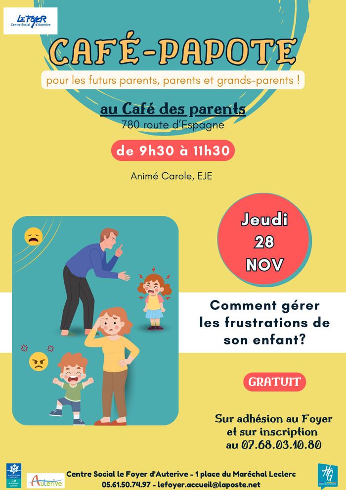 Café Papote pour les futurs parents, parents et grands-parents