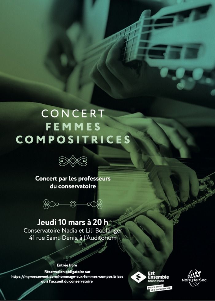 Les professeurs du conservatoire mettent à l'honneur les femmes compositrices, dont les œuvres sont souvent restées méconnues. Venez découvrir la musique et l'histoire de ces femmes extraordinaires !