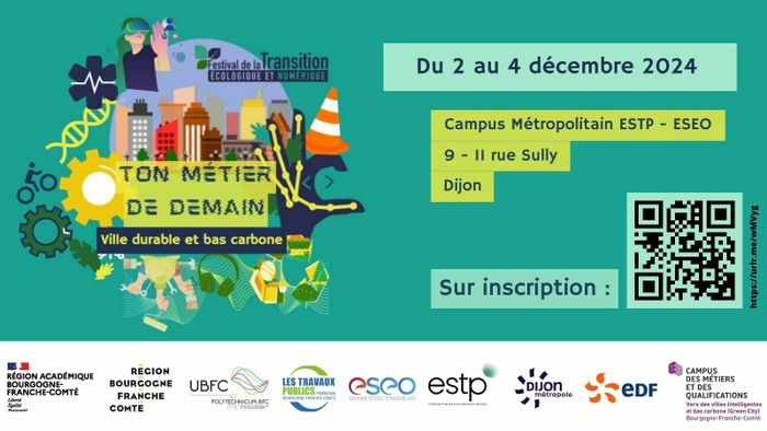 Un parcours autour de la sensibilisation à la transition écologique et numérique guidé autour du thème “Une ville durable et à bas carbone” : se loger, se soigner, se déplacer, se nourrir.