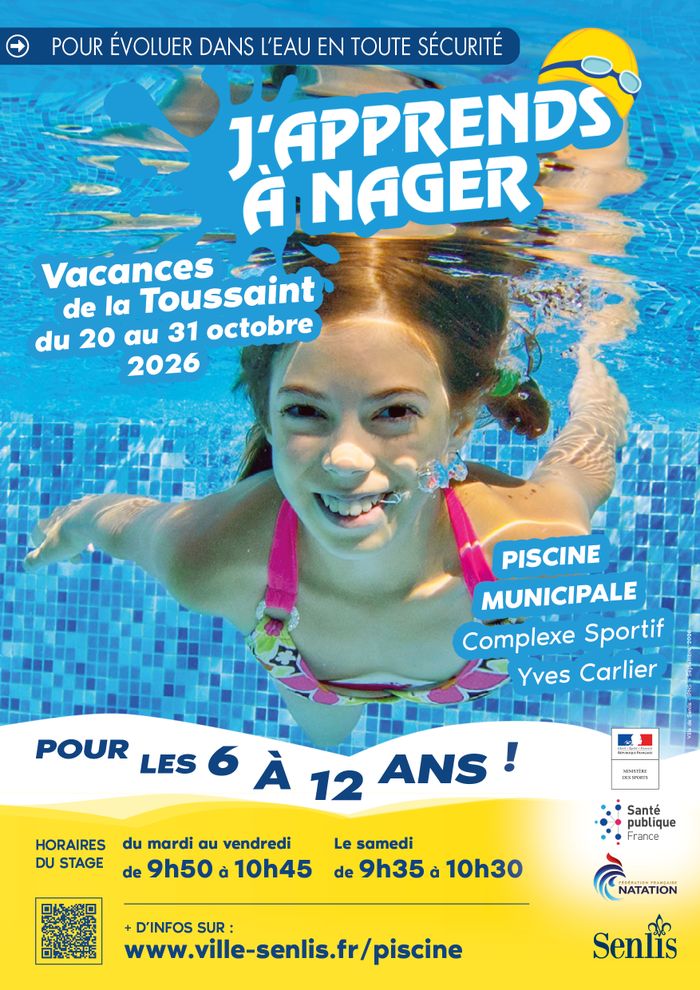 Stage de natation pendant les vacances de la Toussaint