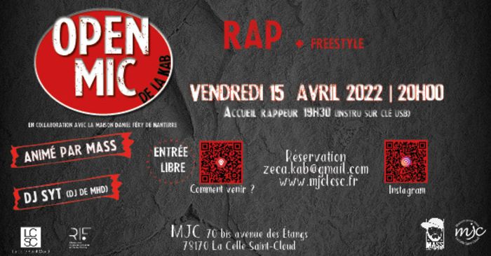 Scène ouverte aux jeunes rappeur·euse·s !