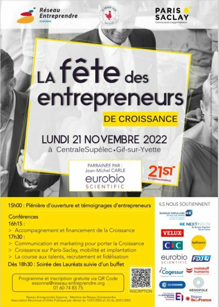 La fête des entrepreneurs du réseau entrepreneurs Essonne