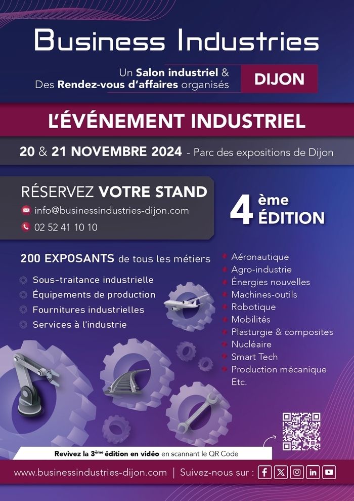 Un salon industriel & des rendez-vous d'affaires organisés